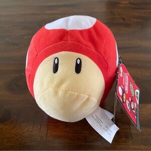 Jacks Pacific Nintendo Super Mario Red Mushroom Plush with Sound.